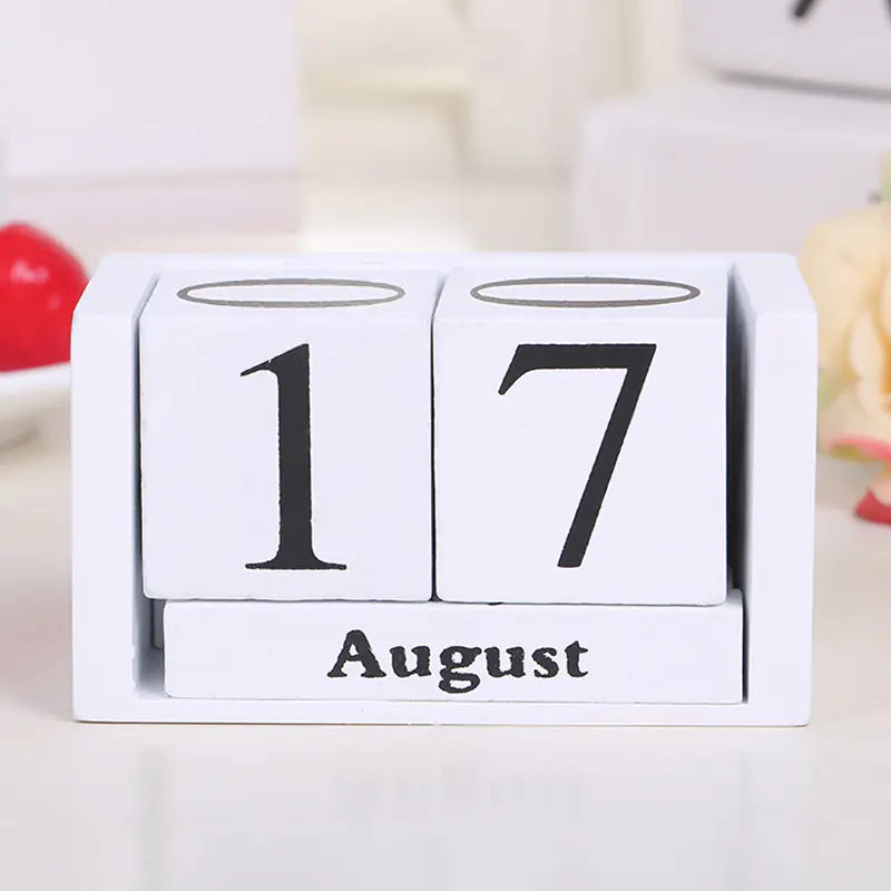 Calendário de Mesa de Blocos