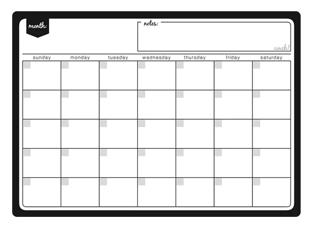 Planner em Quadro Magnético para Frigorífico
