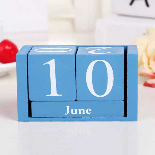 Calendário de Mesa de Blocos