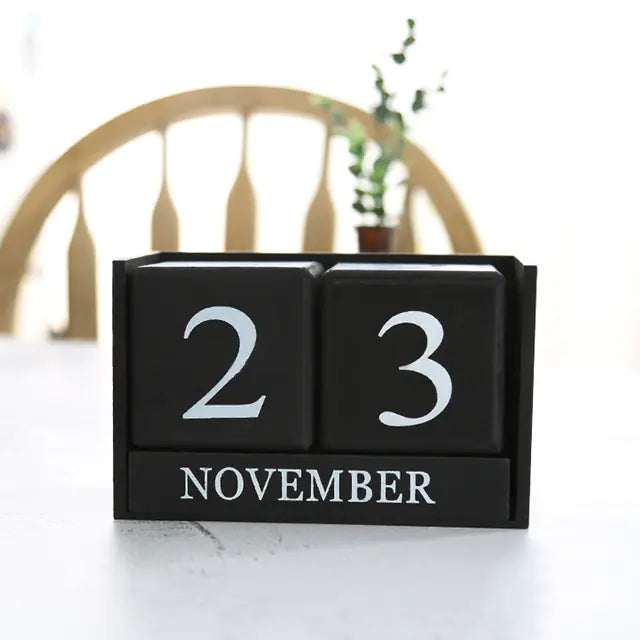 Calendário de Mesa de Blocos