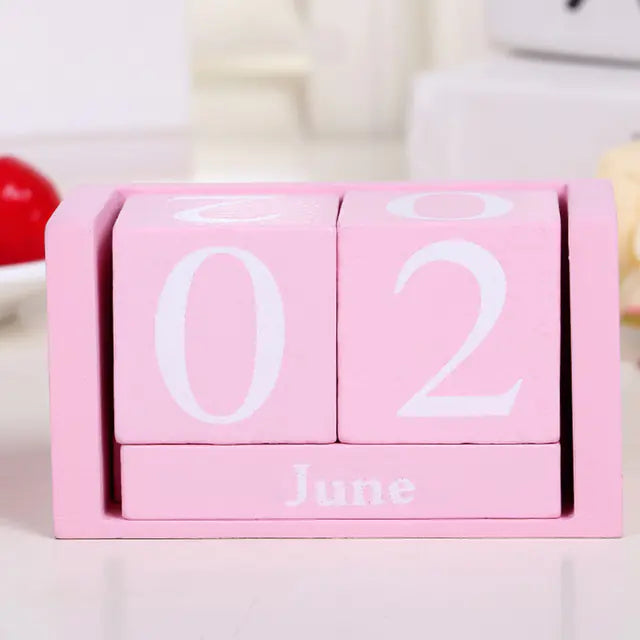 Calendário de Mesa de Blocos