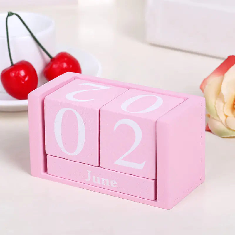 Calendário de Mesa de Blocos