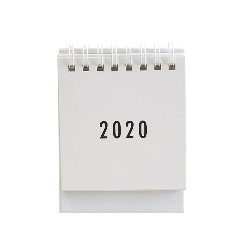 Calendário de mesa e agenda minimalista