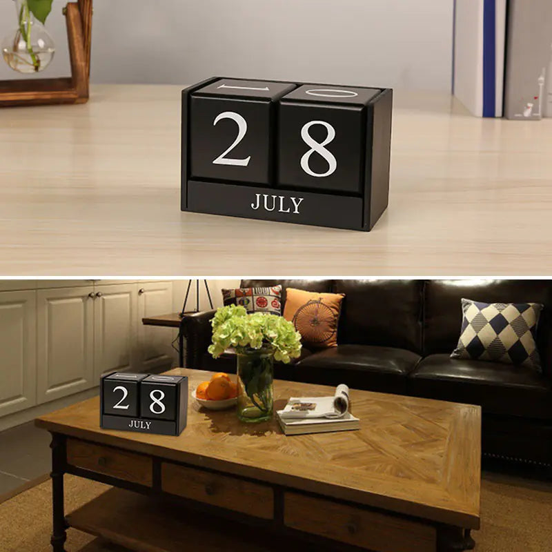 Calendário de Mesa de Blocos