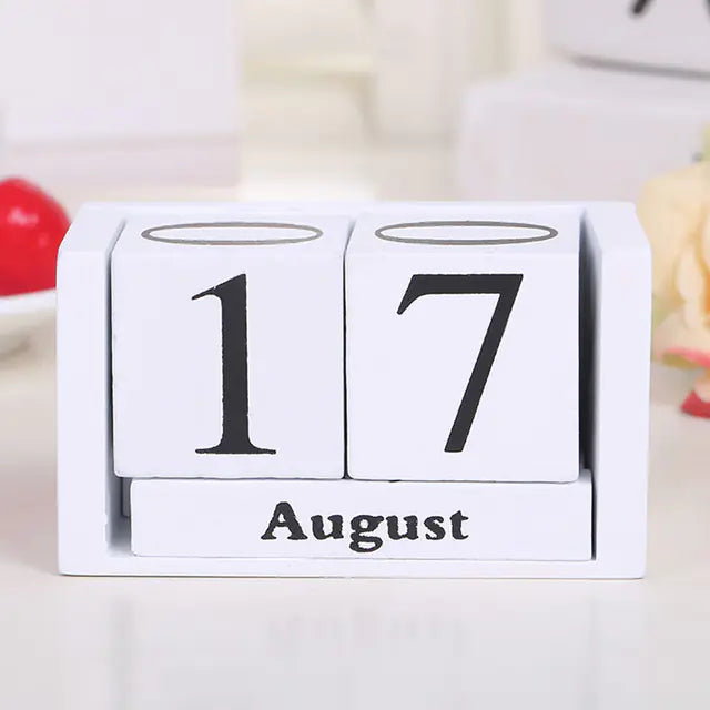 Calendário de Mesa de Blocos
