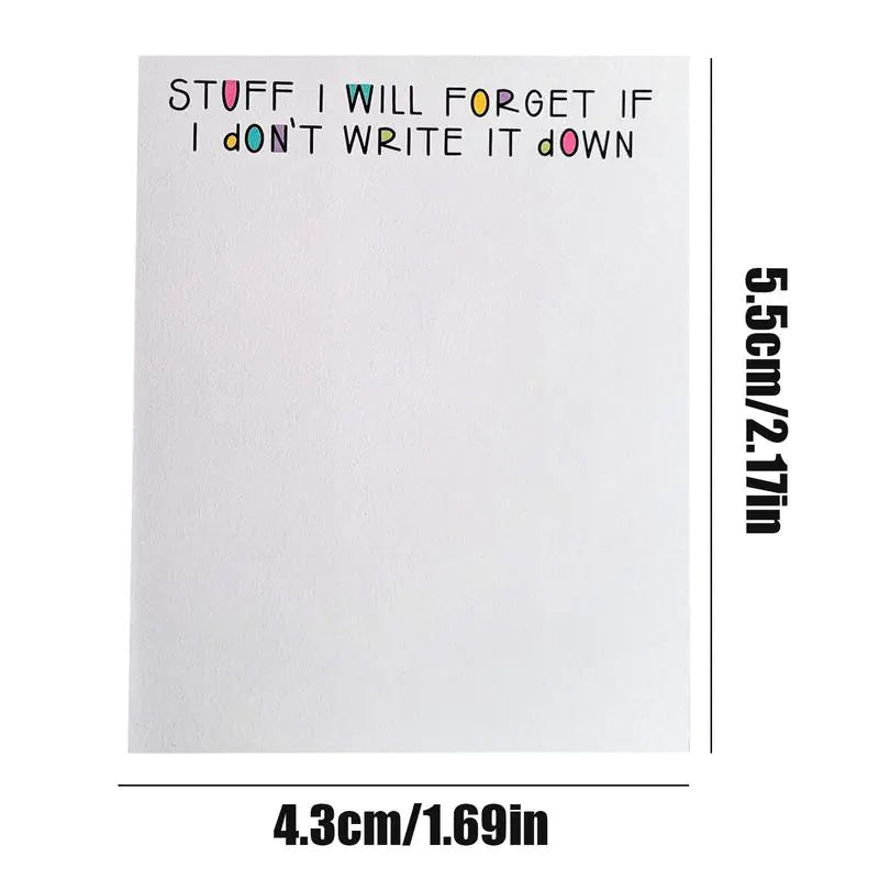 Planner diário de 50 folhas "Not Want To Do List"